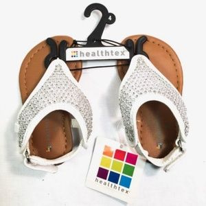 Healthex Girls Slingback Sandals With Rhinestones